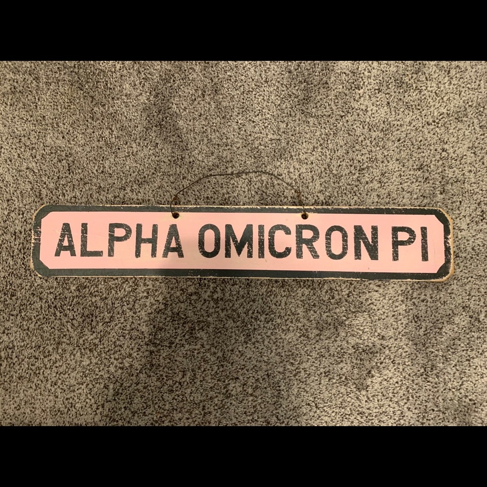 Alpha Omicron Pi Brandy Melville sign